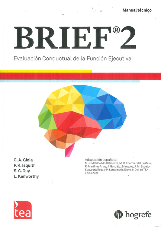 BRIEF®-2. EVALUACIÓN CONDUCTUAL DE LA FUNCIÓN EJECUTIVA