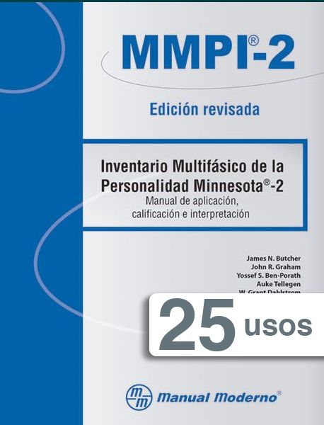 MMPI-2, TARJETA VIRTUAL 25 USOS ONLINE